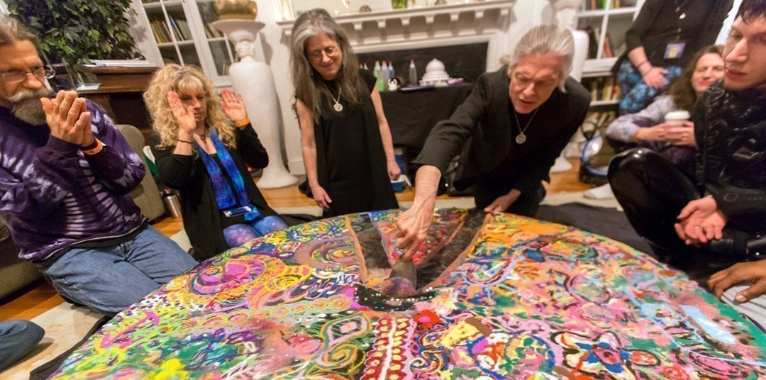 Full Moon Gathering, Rosie's Intention Setting Sand Mandala
